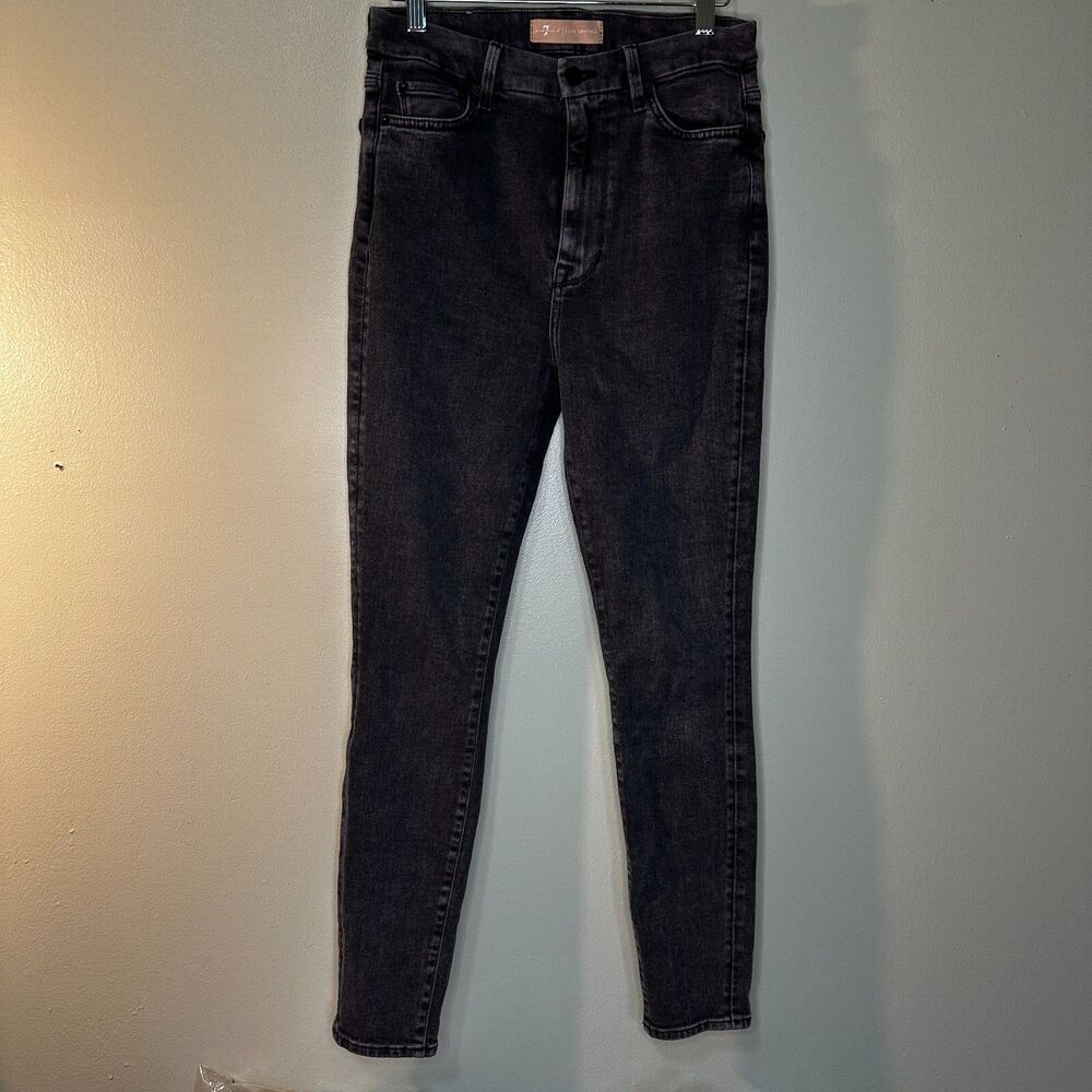 7 For All Mankind Luxe Vintage Aubrey Jeans Women's 27 Black High Rise